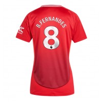 Echipament fotbal Manchester United Bruno Fernandes #8 Tricou Acasa 2024-25 pentru femei maneca scurta